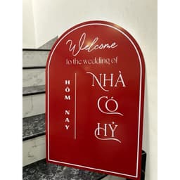 TA 128 - BẢNG NHÀ CÓ HỶ/ BẢNG BÁO HỶ/ TRANG TRÍ TIỆC CƯỚI 1