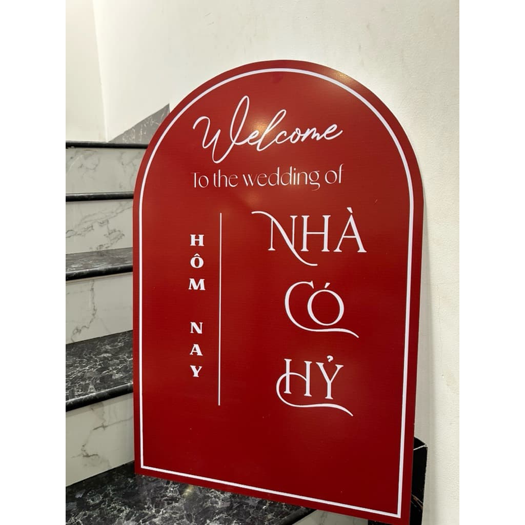 TA 128 - BẢNG NHÀ CÓ HỶ/ BẢNG BÁO HỶ/ TRANG TRÍ TIỆC CƯỚI