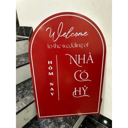 TA 128 - BẢNG NHÀ CÓ HỶ/ BẢNG BÁO HỶ/ TRANG TRÍ TIỆC CƯỚI 5