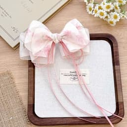 Kẹp Tóc Nơ Tiểu Thư  Phong Cách Hàn Quốc Tinh Tế Thời Trang Kẹp 2
