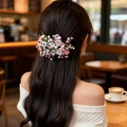 Kẹp Tóc Hoa Bầu Trời Đầy Sao & Bohemian Thanh Lịch 1