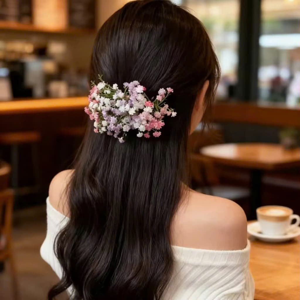 Kẹp Tóc Hoa Bầu Trời Đầy Sao & Bohemian Thanh Lịch