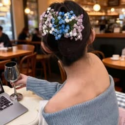 Kẹp Tóc Hoa Bầu Trời Đầy Sao & Bohemian Thanh Lịch 2