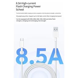 [ZIN Bóc Máy] Cáp Sạc Nhanh 8.5A Flash Charge 90W VIVO / iQOO USB Type-C Chính Hãng 8