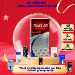 Bao Cao Su POWERMEN Ngọc Trai Hạt Nổi – Mỏng Êm, Bôi Trơn Sẵn, Kéo Dài Thời Gian 1