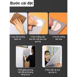 OOKAS Gương dán toàn thân  chống vỡ  thân 20cm - 40cm 6
