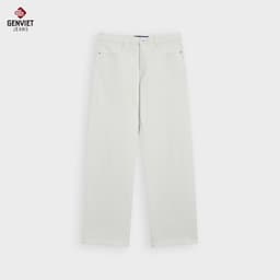Quần Jeans Nữ Dài GENVIET JEANS Dáng Suông Vừa 8947 5