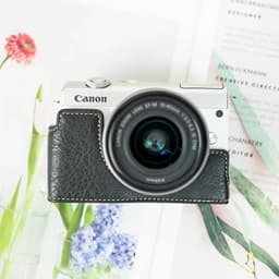 [SẴN] Case bao da máy ảnh Canon M200/M100/M10 nhiều loại 1