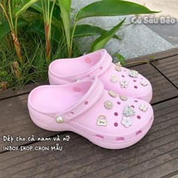 [ MOUSE CLOG ]Dép sục  pl Nam Nữ unisex đế cao 4.5cm tặng kèm 12 stickers 3D 7