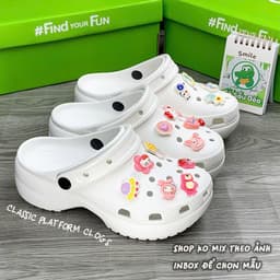 [ MOUSE CLOG ]Dép sục  pl Nam Nữ unisex đế cao 4.5cm tặng kèm 12 stickers 3D 3