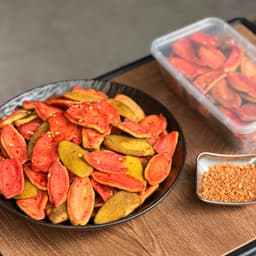 Mứt Ổi Xá Lị Sấy Dẻo Xóc Muối Tôm, Ổi Ruột Hồng Dẻo, Ổi Sấy Dẻo Lắc Muối Ớt [Hộp 500G] 6