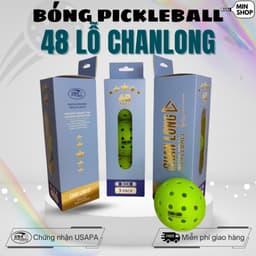[CHÍNH HÃNG] Box 3 Quả Bóng Pickleball CHANLONG 48 Lỗ Chuẩn Thi Đấu, Bay Ổn Định, Độ Bền Cao 1