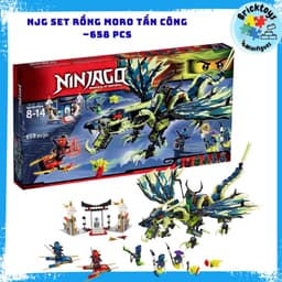 [ Có Sẵn ] Đồ chơi xếp hình mô hình NJ nhân vật set Attack of the Morro Dragon- Cuộc tấn công rồng moro - 658pcs 1