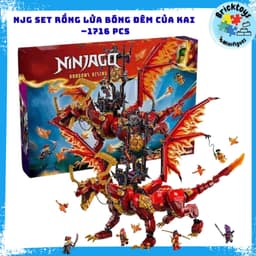 [ Có Sẵn ] Đồ chơi xếp hình mô hình DragonRising 3 NJ - Rồng lửa khởi nguyên của Kai 1