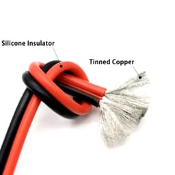 (2 mét) Dây Điện Đơn Chịu Nhiệt Chống Cháy Silicon 14AWG 16AWG 18AWG 20AWG 22AWG 24AWG Tải Cao Diy - 3