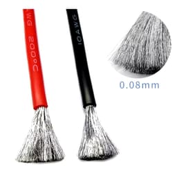 (2 mét) Dây Điện Đơn Chịu Nhiệt Chống Cháy Silicon 14AWG 16AWG 18AWG 20AWG 22AWG 24AWG Tải Cao Diy - 6