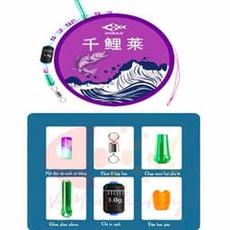 [Mua 5 tặng 1] Trục tím - Trục sẵn câu đài thương hiệu Qianlilai 3