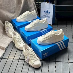Giày thể thao Unisex màu Trắng kem họa tiết Sóng lượn 'Sò Kem', Size 36-44 4