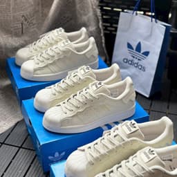 Giày thể thao Unisex màu Trắng kem họa tiết Sóng lượn 'Sò Kem', Size 36-44 7