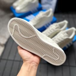 Giày thể thao Unisex màu Trắng kem họa tiết Sóng lượn 'Sò Kem', Size 36-44 6