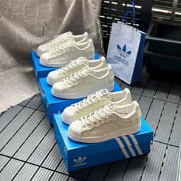 Giày thể thao Unisex màu Trắng kem họa tiết Sóng lượn 'Sò Kem', Size 36-44 8