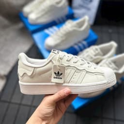 Giày thể thao Unisex màu Trắng kem họa tiết Sóng lượn 'Sò Kem', Size 36-44 9