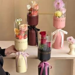 Cốt Ống Gói Hoa 1 Bông – Combo 10/20/30 Cái – Tặng Thiệp Cài – Gói Hoa Đơn Sang Trọng 7