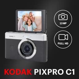 Máy ảnh Compact Kodak Pixpro C1 Màn hình lật LCD 2.8 inch, Khẩu độ rộng, Bảo hành 12 tháng 4