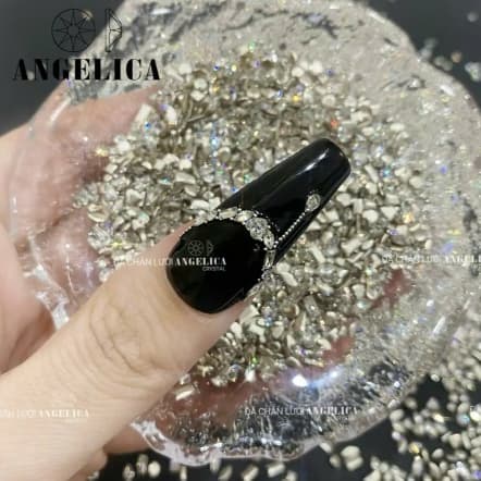 Túi đá khối chân bằng Super Mini siêu nhỏ cho móng tay (đựng khoảng 100 viên) Nail Michi