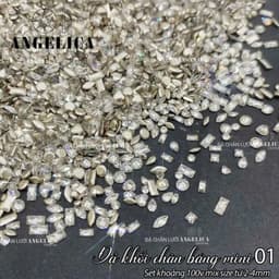 Túi đá khối chân bằng Super Mini siêu nhỏ cho móng tay (đựng khoảng 100 viên) Nail Michi 4