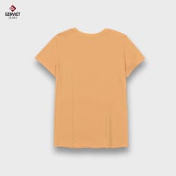 Áo Phông Nữ GENVIET JEANS Cổ Tròn Chất Cotton Đính Ngọc Hoa Form Suông Vừa 8916 2