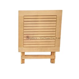 Bàn Gỗ Gấp Gọn Ngoài Trời Sunfurn A45 (Gỗ Tràm Phủ PU Mịn) - Chống Nước, Không Mối Mọt,BH 1 đổi 1 lỗi NSX 7