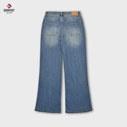 [ẨN] Quần Dài Nữ GENVIET JEANS Chất Liệu Denim Cao Cấp Dáng Loe Cạp Cao Thời Trang 8843 3