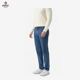 Quần Dài Jean Nam GENVIET JEANS Dáng Ống Đứng Dài 8922 2