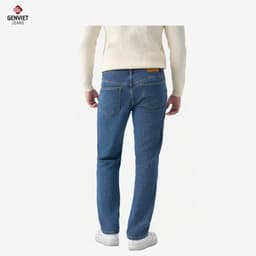 Quần Dài Jean Nam GENVIET JEANS Dáng Ống Đứng Dài 8922 3