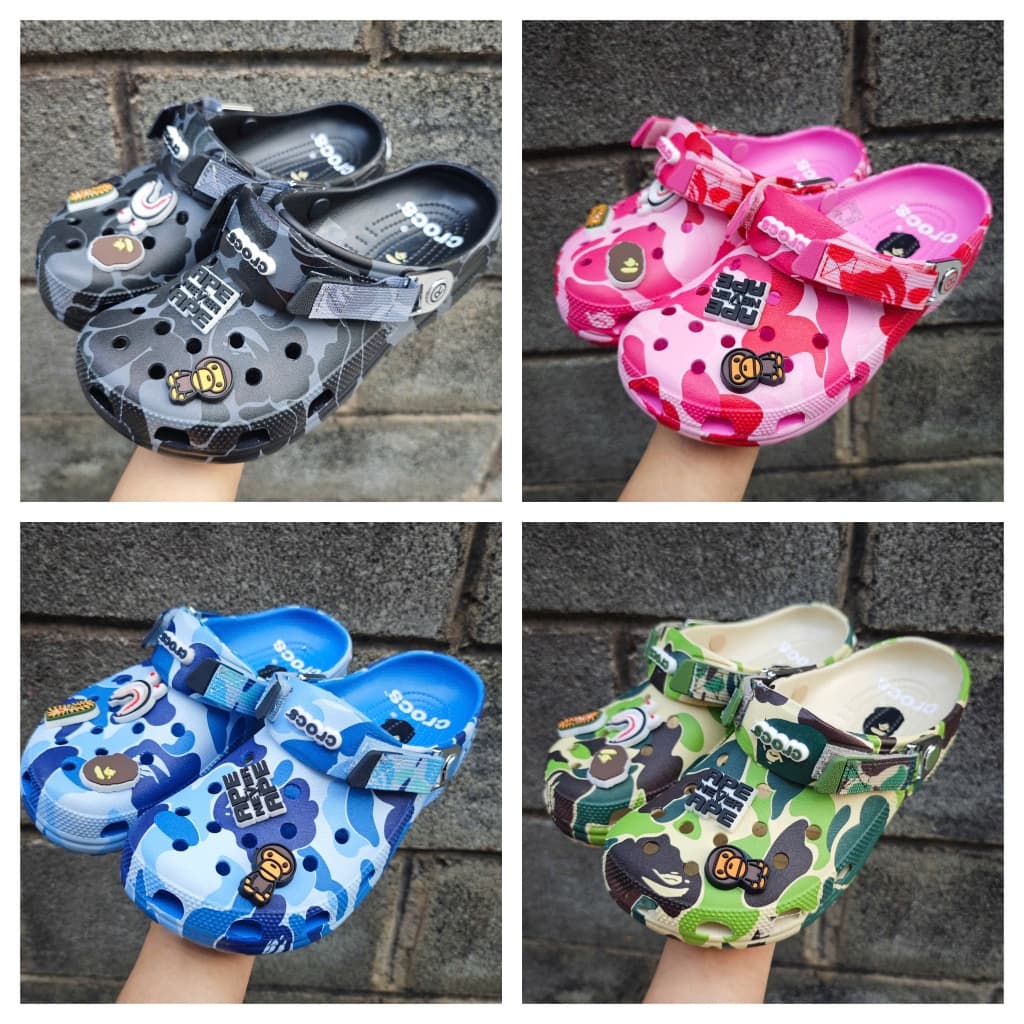 Dép sục Bape, dép đi biển BAPE thời trang, làm từ EVA êm ái và thoáng khí