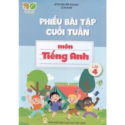 Sách - (Kết nối) Phiếu bài tập cuối tuần tiếng Anh, toán, tiếng Việt 4 - Combo/lẻ tùy chọn + bán kèm 1 tô màu 15k 3