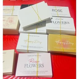 ❤️ Combo Sỉ 100- 200 Thiệp Cài Hoa Hình Trái Tim /Chữ Nhật (MIX KHÔNG CHỌN MẪU) Đa Dạng Ý Nghĩa ❤️ 5