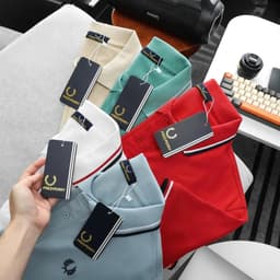Áo Polo Nam Cotton Pique Thêu Logo , Áo Thun Có Cổ Nam Basic Form Suông Bigsize 95kg - 3bros 8