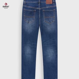 Deal Tốt- Quần Dài Jeans Nam GENVIET JEANS dáng Col Đứng chất Cooling Poly thoáng mát nhanh khô 8919 7