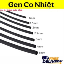 (5 mét) Gen co nhiệt ống co nhiệt ống rút nhiệt Diy - 1