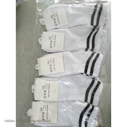 Tất Cổ Ngắn Kẻ Sọc Hàn Quốc -Set 10 đôi Tất nam nữ VINBEO 5