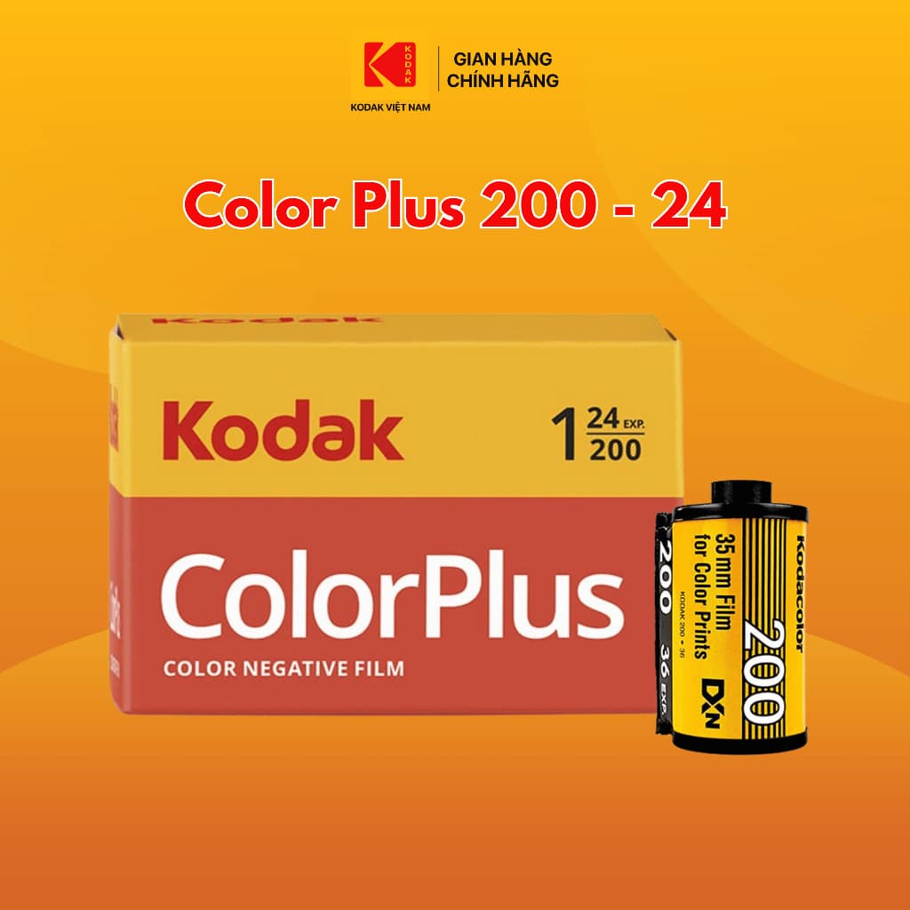 Kodak Color Plus 200 135 | Số khung 24 hoặc 36 exp | IOS 200