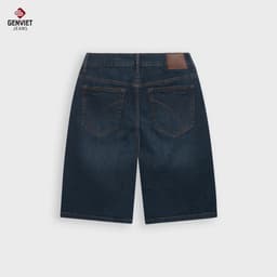 [DEAL MỞ BÁN] Quần short ngố jeans nam dáng suông vừa GENVIET JEANS dày dặn đứng form tôn dáng dễ phối đồ 8984 6