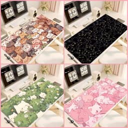 Tấm lót chuột hình mèo dễ thương Vua Lót Chuột Deskmat chống trượt trang trí bàn học, Laptop, PC 1