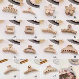 [SET KẸP TÓC CÀNG CUA 13 MÓN MÀU NUDE TẠO NHIỀU KIỂU MẪU 2