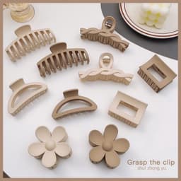 [SET KẸP TÓC CÀNG CUA 13 MÓN MÀU NUDE TẠO NHIỀU KIỂU MẪU 4