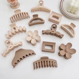 [SET KẸP TÓC CÀNG CUA 13 MÓN MÀU NUDE TẠO NHIỀU KIỂU MẪU 7