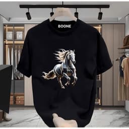 Áo thun Unisex Nam Nữ in hình NGỰA SẮT, chất cotton 100% - BOONE - BNE00251 2