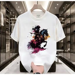 Áo thun Unisex Nam Nữ in hình NGỰA CHIẾN, chất cotton 100% - BOONE - BNE00249 2